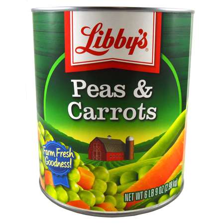 LIBBYS Vegetable Libby Peas Carrot 105 oz., PK6 F003710096228
